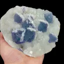 Natural Purple Sugar Quartz and Calcite, Mineral Specimen:Fujian,China (135*105*50MM) - image 2