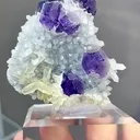 Natural Purple Tanzanite Fluorite and Crystal Coexist comes from Fujian,China 45*20*45MM - image 3