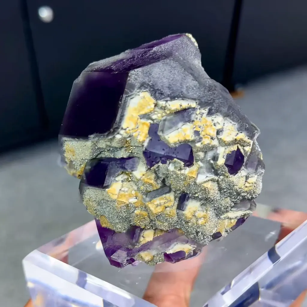 Natural Purple Tanzanite Fluorite comes from Fujian,China 110*70*60MM - image 2