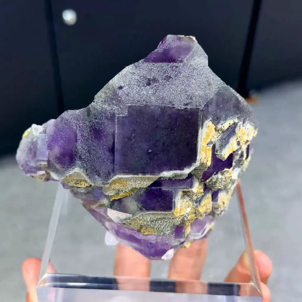 Natural Purple Tanzanite Fluorite comes from Fujian,China 110*70*60MM image