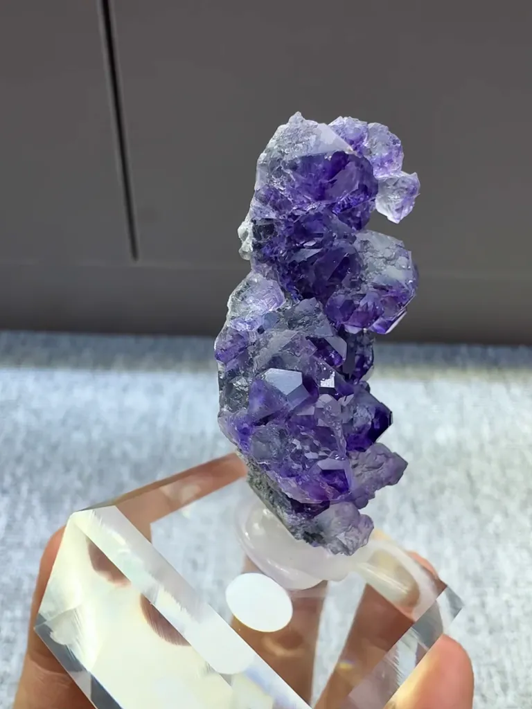 Natural Purple Tanzanite Fluorite comes from Fujian,China 30*20*40MM - image 4