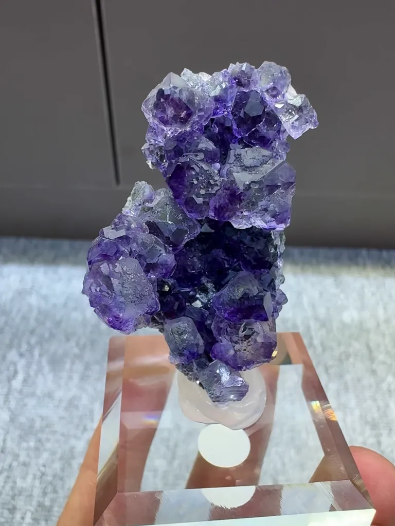 Natural Purple Tanzanite Fluorite comes from Fujian,China 30*20*40MM - image 6
