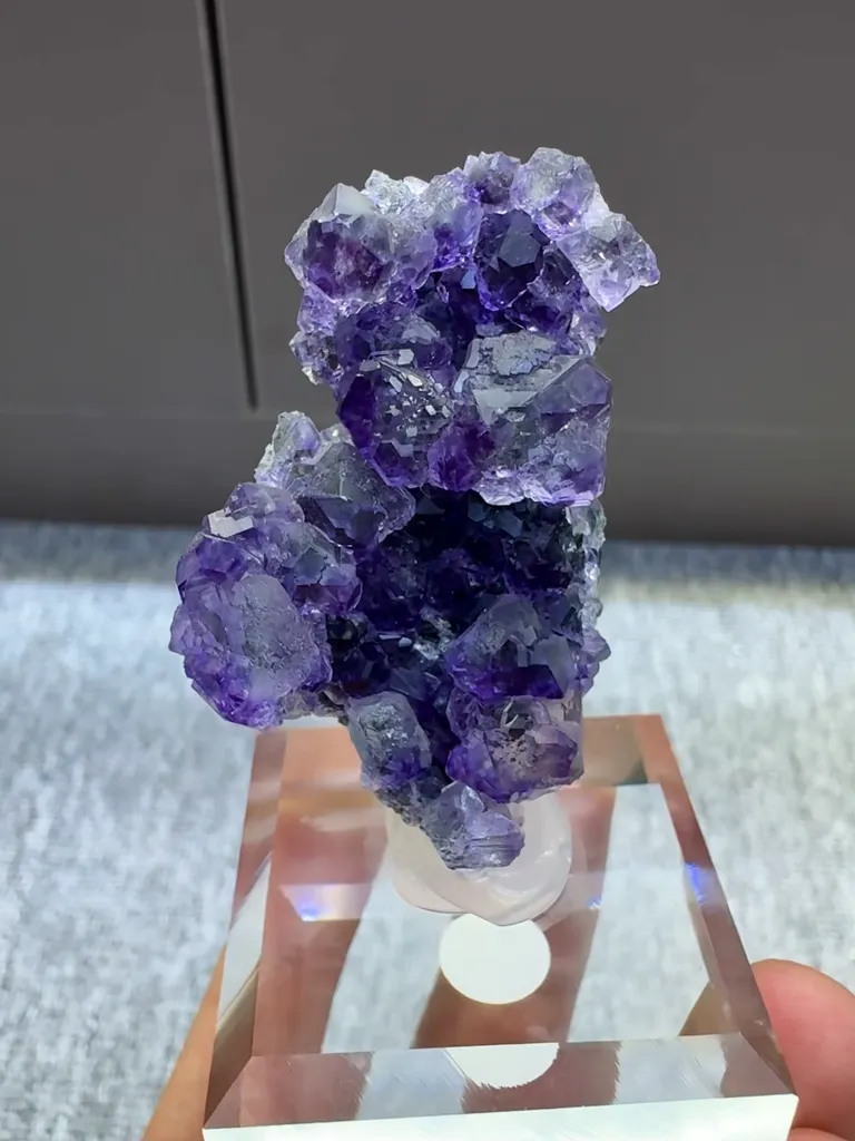 Natural Purple Tanzanite Fluorite comes from Fujian,China 30*20*40MM - image 5