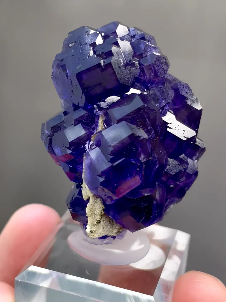 Natural Purple Tanzanite Fluorite comes from Fujian,China 30*30*40MM - image 3