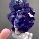 Natural Purple Tanzanite Fluorite comes from Fujian,China 30*30*40MM - image 3