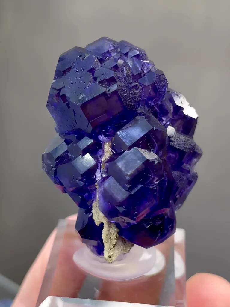 Natural Purple Tanzanite Fluorite comes from Fujian,China 30*30*40MM - image 2