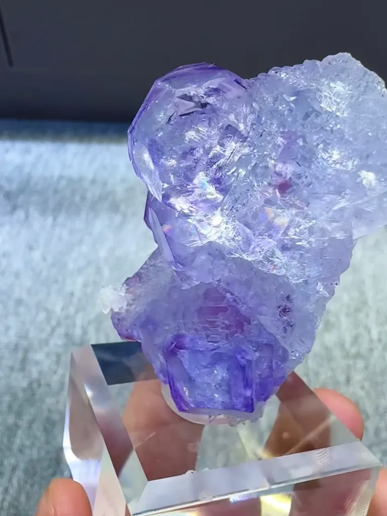 Natural Purple  Tanzanite Fluorite comes from Fujian,China 30*35*50MM - image 3