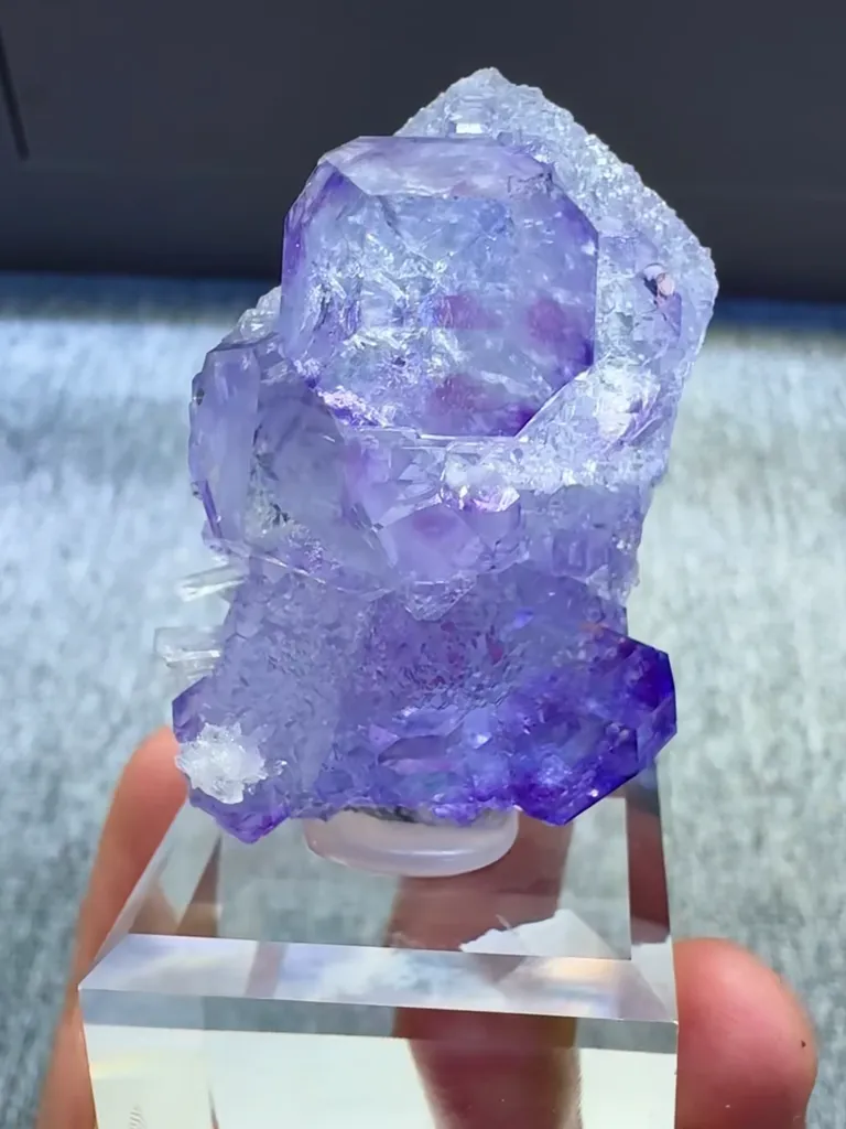 Natural Purple  Tanzanite Fluorite comes from Fujian,China 30*35*50MM - image 4