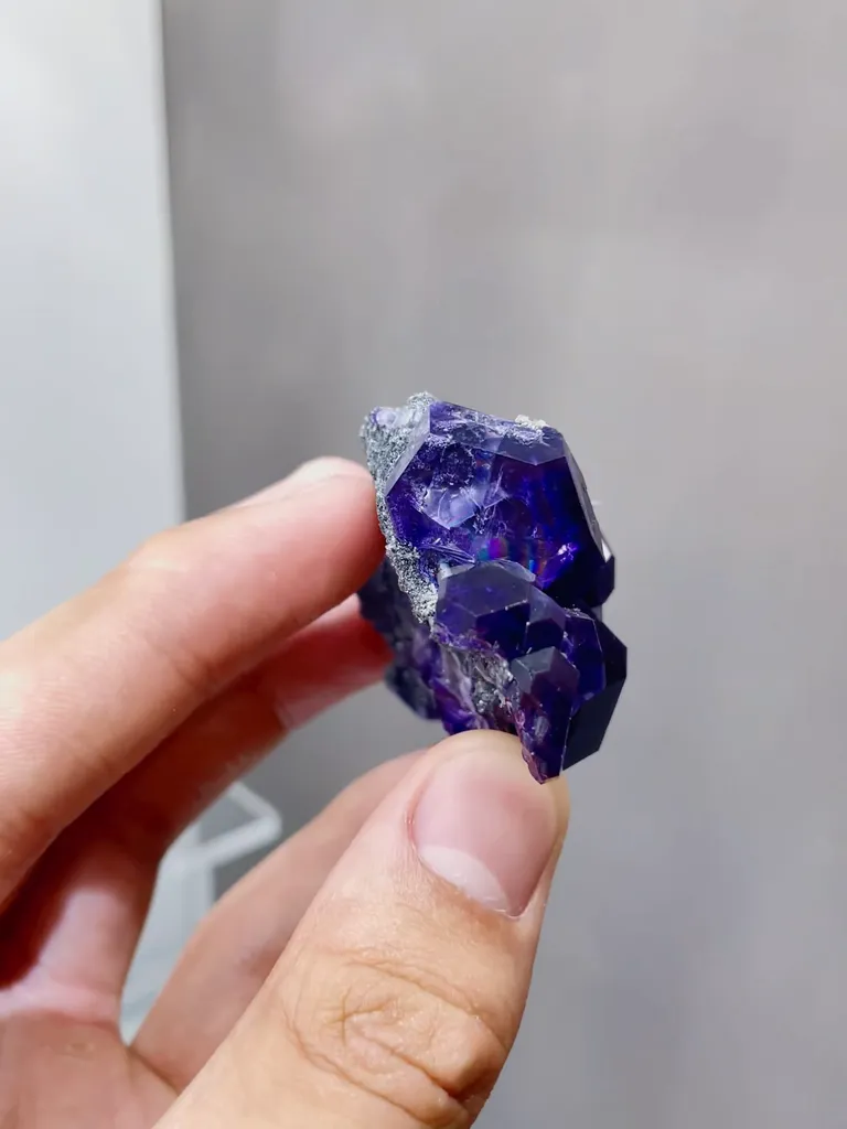 Natural Purple Tanzanite Fluorite comes from Fujian,China 37*20*70MM - image 4