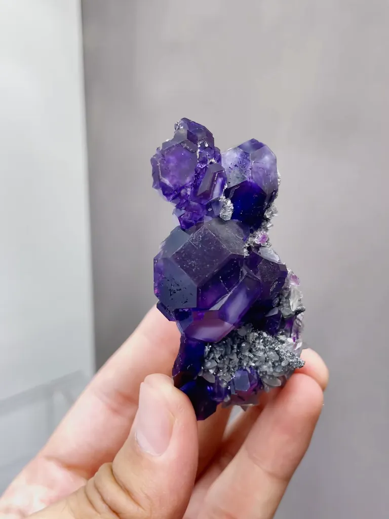 Natural Purple Tanzanite Fluorite comes from Fujian,China 37*20*70MM - image 2