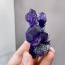Natural Purple Tanzanite Fluorite comes from Fujian,China 37*20*70MM - image 2