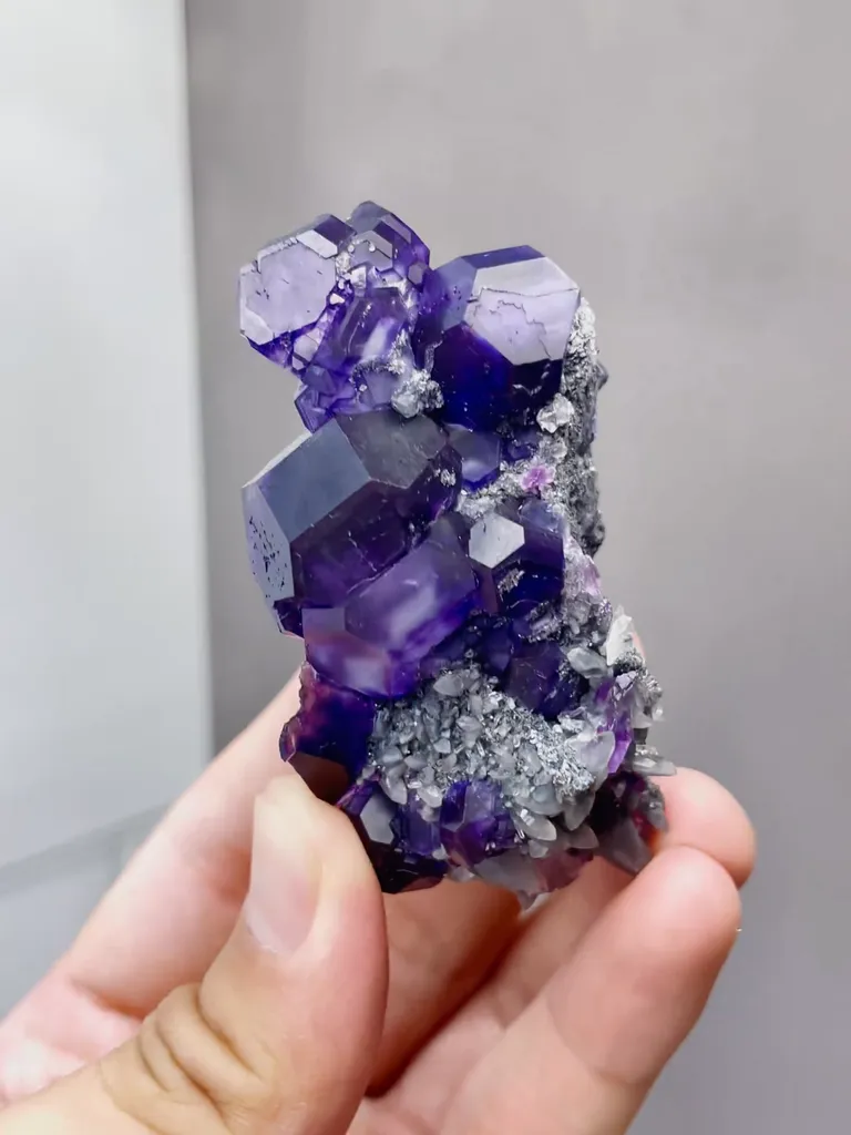 Natural Purple Tanzanite Fluorite comes from Fujian,China 37*20*70MM - image 3