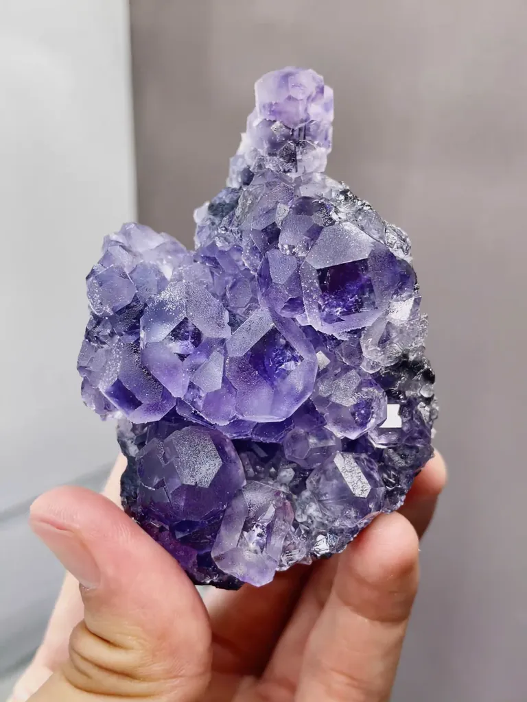 Natural Purple Tanzanite Fluorite comes from Fujian,China 50*35*75MM - image 7