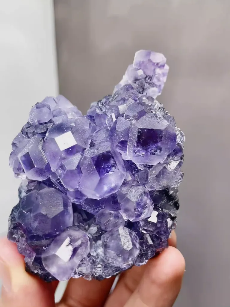 Natural Purple Tanzanite Fluorite comes from Fujian,China 50*35*75MM - image 3