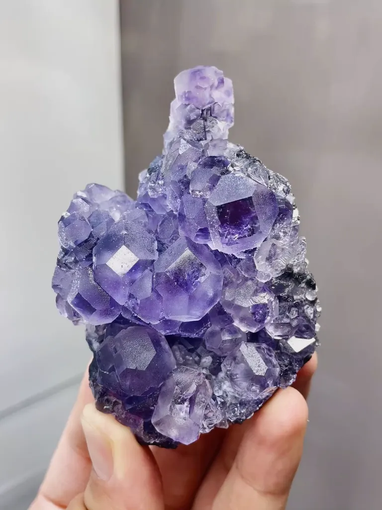 Natural Purple Tanzanite Fluorite comes from Fujian,China 50*35*75MM image