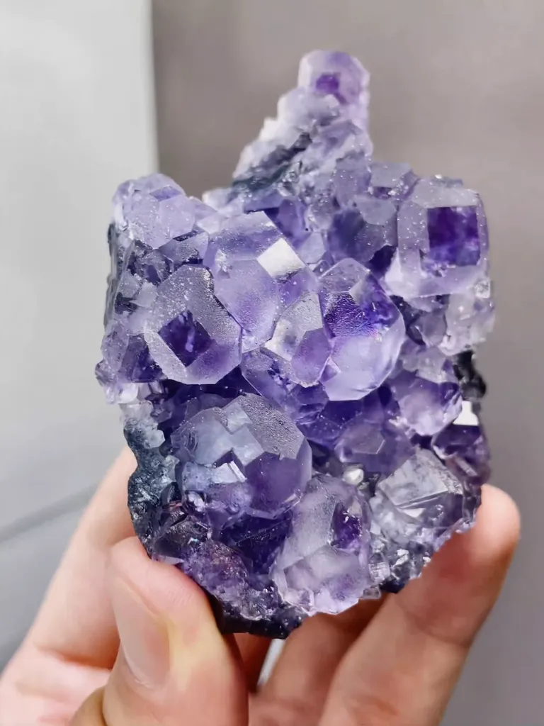 Natural Purple Tanzanite Fluorite comes from Fujian,China 50*35*75MM - image 4
