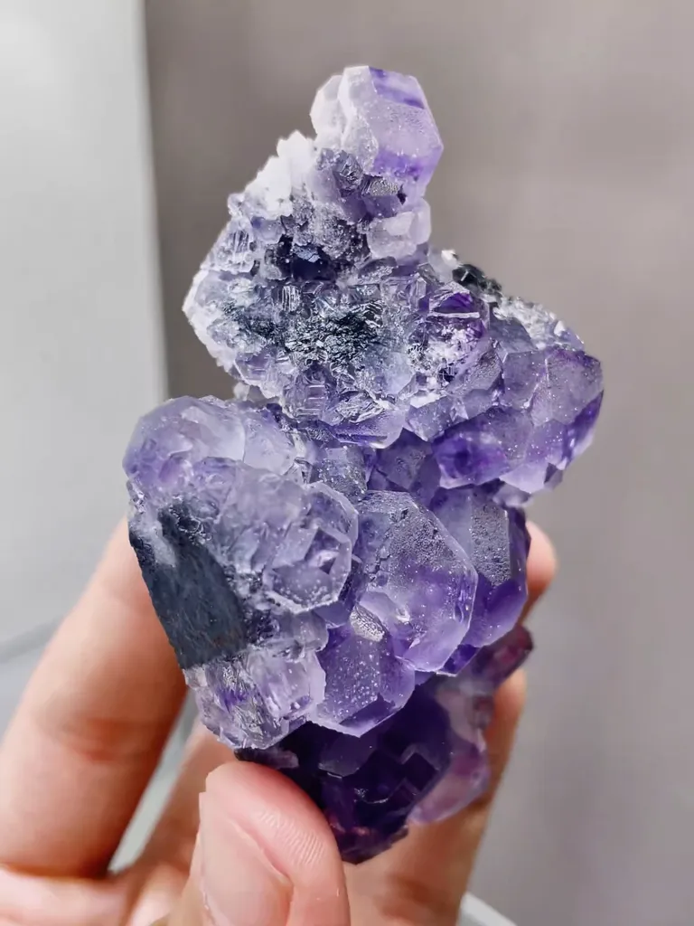 Natural Purple Tanzanite Fluorite comes from Fujian,China 50*35*75MM - image 6