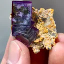 Natural Purple Transparent Cube Fluorite comes from Yaogangxian,Hunan 30*15*25MM - image 3