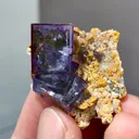 Natural Purple Transparent Cube Fluorite comes from Yaogangxian,Hunan 30*15*25MM - image 6