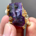 Natural Purple Transparent Cube Fluorite comes from Yaogangxian,Hunan 30*15*25MM - image 4