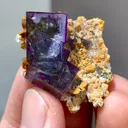 Natural Purple Transparent Cube Fluorite comes from Yaogangxian,Hunan 30*15*25MM - image 2