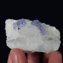 Natural Purple Transparent Cubic Fluorite and Quartz, Mineral Specimen:Zhejiang,China (55*35*25MM) - image 5