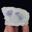 Natural Purple Transparent Cubic Fluorite and Quartz, Mineral Specimen:Zhejiang,China (55*35*25MM) - image 6