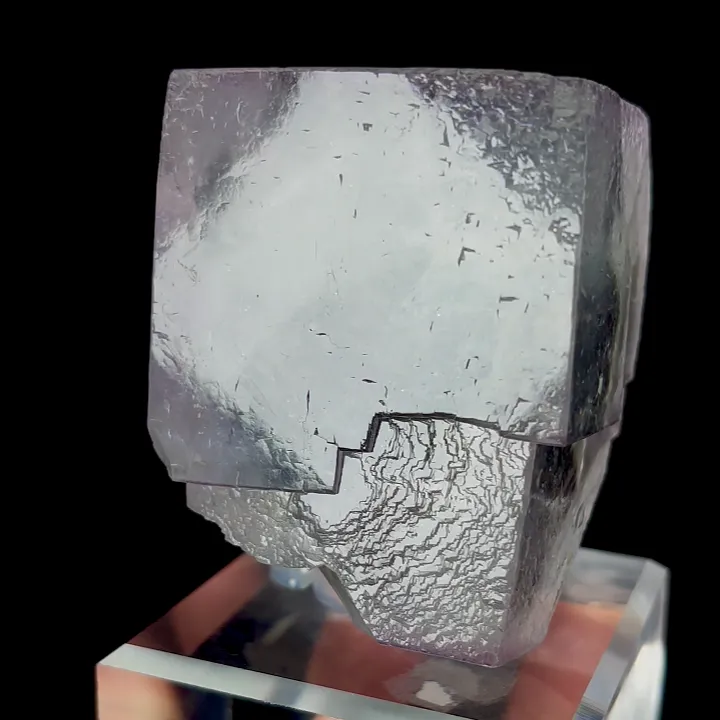 Natural Purple Transparent Cubic Fluorite, Mineral Specimen:Yaogangxian,Hunan (50*40*60MM) image
