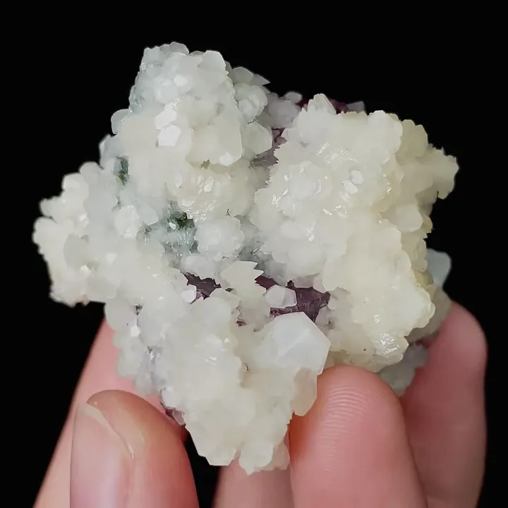 Natural Purple Transparent Cubic Fluorite & Quartz and Calcite. Mineral Specimen:Yaogangxian,Hunan (45*40*40MM) - image 4
