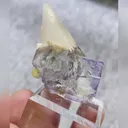 Natural Purple Transparent Fluorite and Calcite Symbiosis comes from Yaogangxian,Hunan 30*25*25MM - image 2