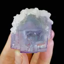 Natural Purple Transparent Fluorite and Calcite Symbiosis comes from Yaogangxian,Hunan 40*35*45MM - image 4