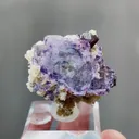 Natural Purple Transparent Fluorite and Mica Symbiosis comes from Yaogangxian,Hunan 35*30*30MM - image 1