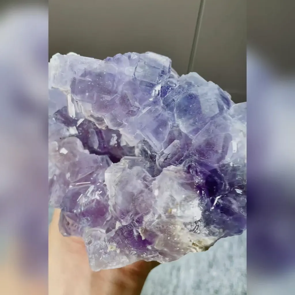 Natural Purple Transparent Fluorite comes from Fujian,China 130*110*75MM image