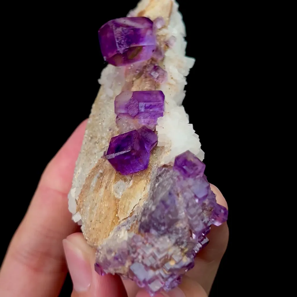 Natural Purple Transparent Fluorite Mineral Specimen,High Quality Specimen,NORTHWEST CHINA(100*60*30mm) - image 3