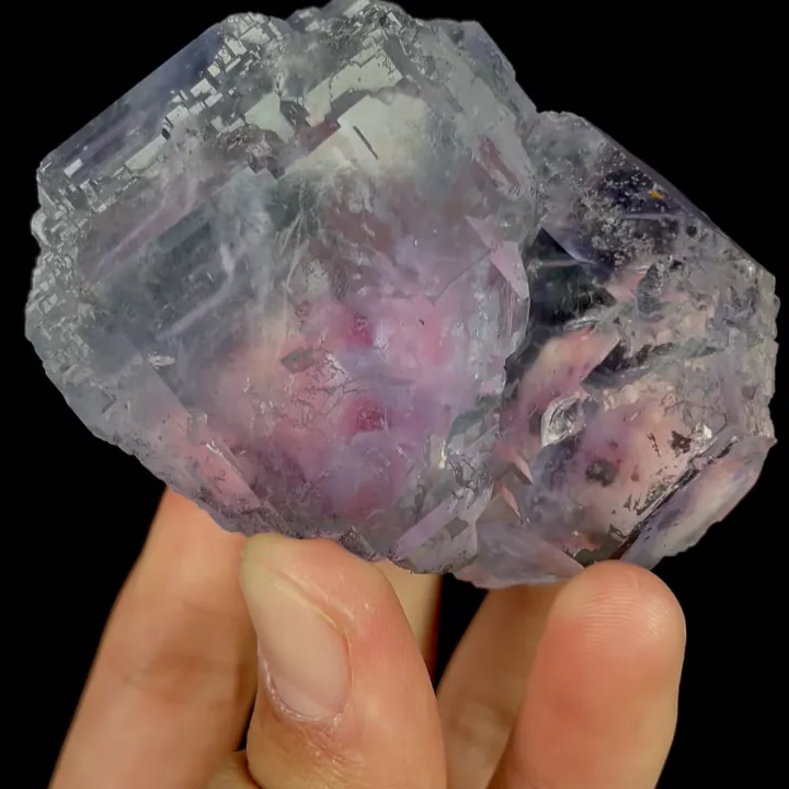 Natural Purple Transparent Fluorite, Mineral Specimen:Xianghualing,Hunan (70*50*50MM) - image 4