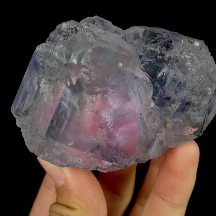 Natural Purple Transparent Fluorite, Mineral Specimen:Xianghualing,Hunan (70*50*50MM) - image 6
