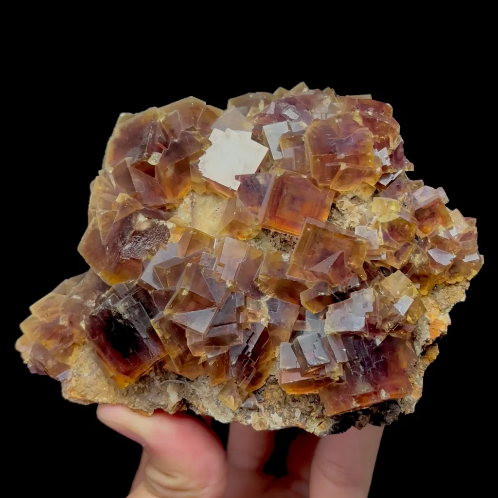 Natural Purple Window Fluorite Mineral Specimen,High Quality Specimen,ANHUI,CHINA(120*90*55mm) image