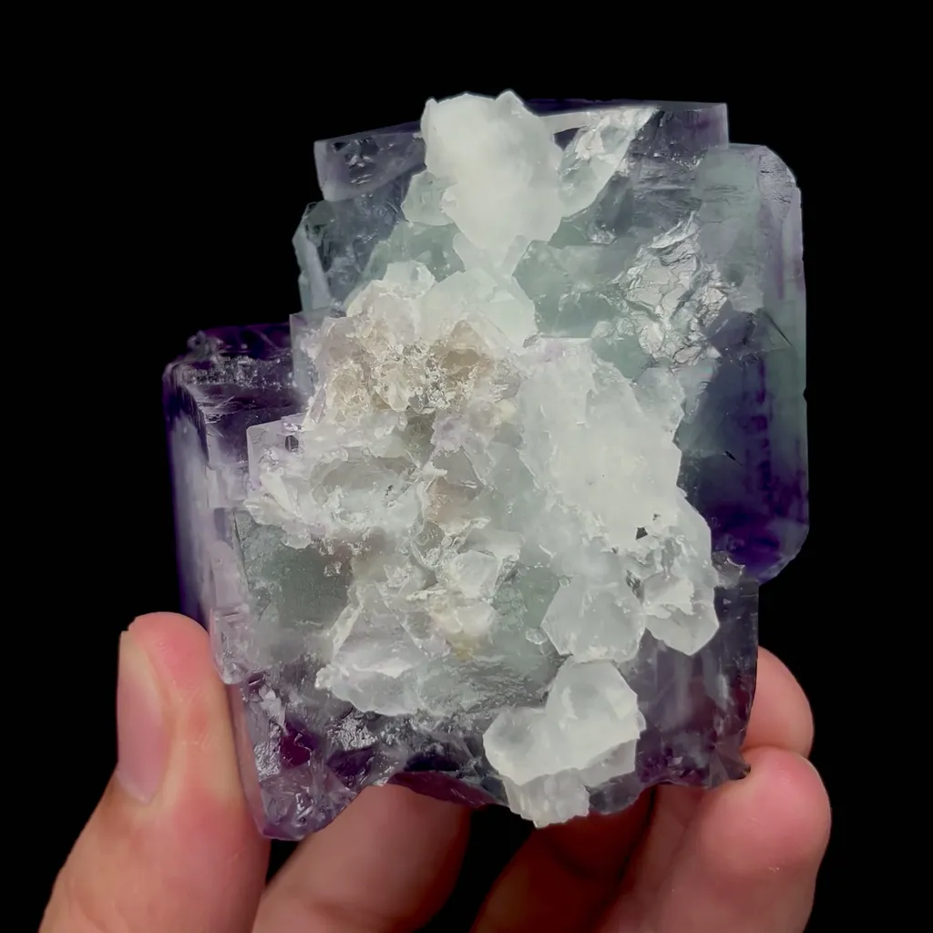 Natural Purple Window Fluorite Mineral Specimen,High Quality Specimen,ZHEJIANG,CHINA(58*47*55mm) - image 4