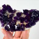 Natural Purple Window Fluorite,Cube Mineral Specimen:ANHUI (105*20*50mm) - image 3