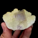 Natural Purple Window Fluorite,Cube Mineral Specimen:SICHUAN,China (60*35*55mm) - image 3