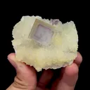 Natural Purple Window Fluorite,Cube Mineral Specimen:SICHUAN,China (60*35*55mm) - image 1