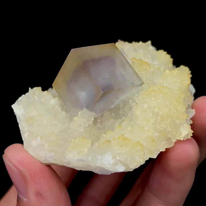 Natural Purple Window Fluorite,Cube Mineral Specimen:SICHUAN,China (60*35*55mm) - image 6