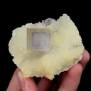 Natural Purple Window Fluorite,Cube Mineral Specimen:SICHUAN,China (60*35*55mm) - image 5