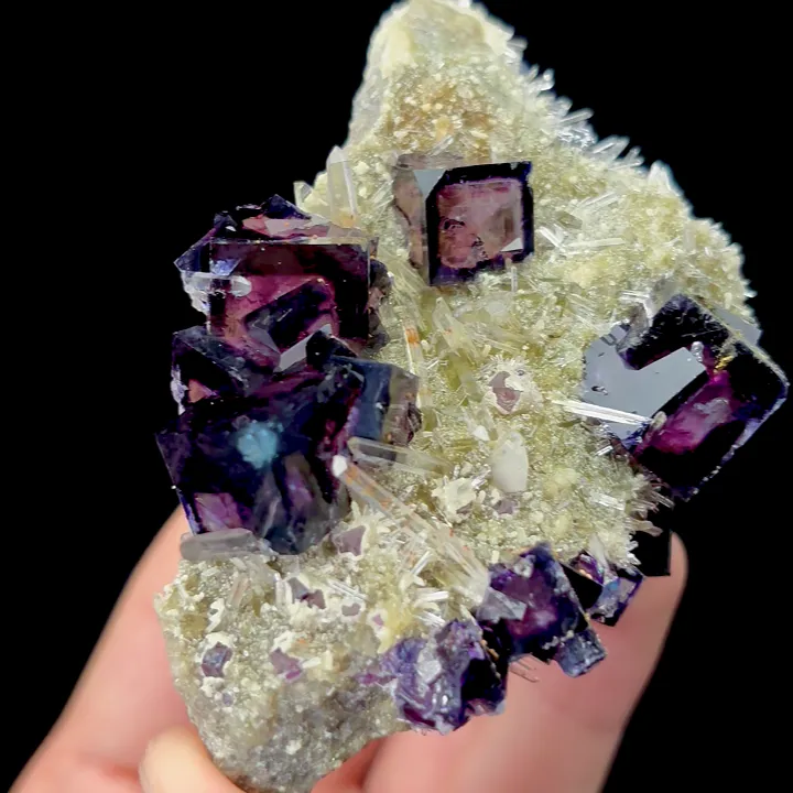 Natural Purple Window Fluorite,Mineral Specimen,High Quality Specimen:NEIMENG,China (86*62*50mm) - image 5