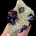 Natural Purple Window Fluorite,Mineral Specimen,High Quality Specimen:NEIMENG,China (86*62*50mm) - image 5