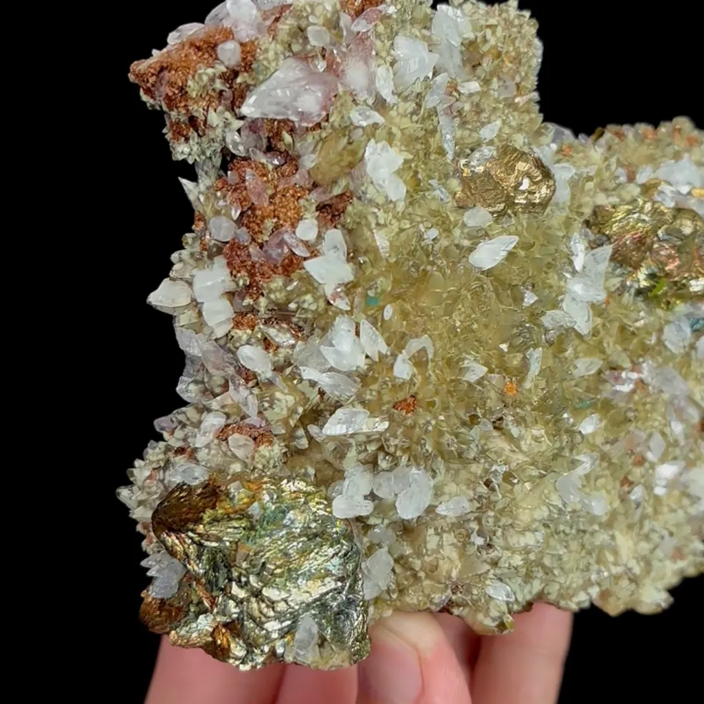 Natural Pyrite and Calcite, Mineral Specimen:Daye,Hubei (125*90*40MM) - image 3