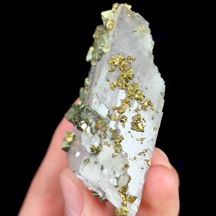 Natural Pyrite and Calcite, Mineral Specimen:Hebei,China (45*60*25MM) - image 4