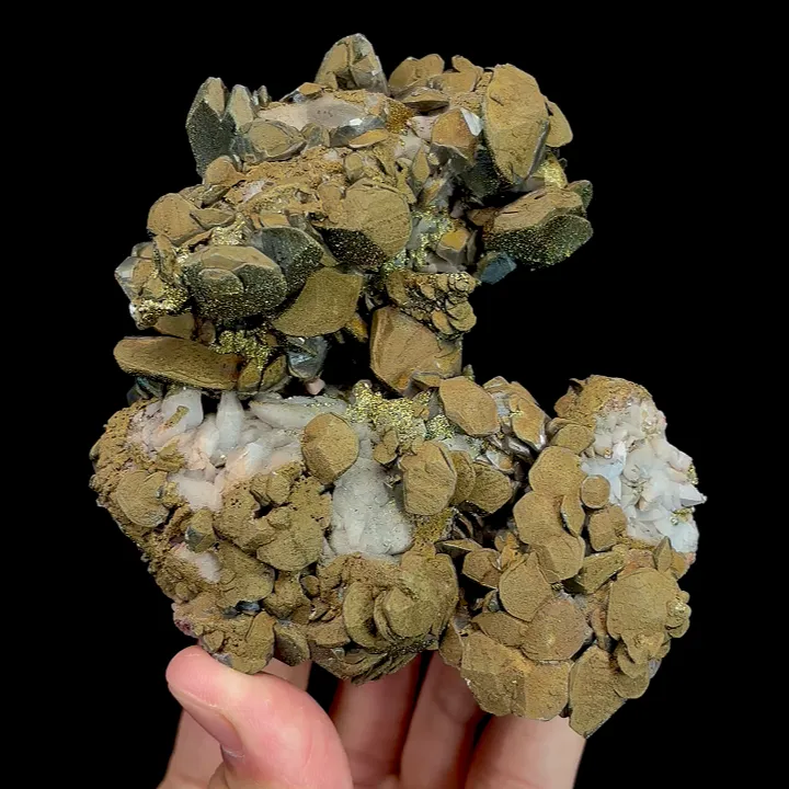 Natural Pyrite and Calcite Mineral Specimen,High Quality Specimen:ANHUI,CHINA(114*93*48mm) image