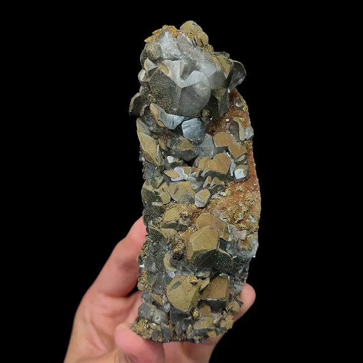 Natural Pyrite and Calcite Mineral Specimen,High Quality Specimen:DAYE,HUBEI,CHINA(137*53*70mm) image