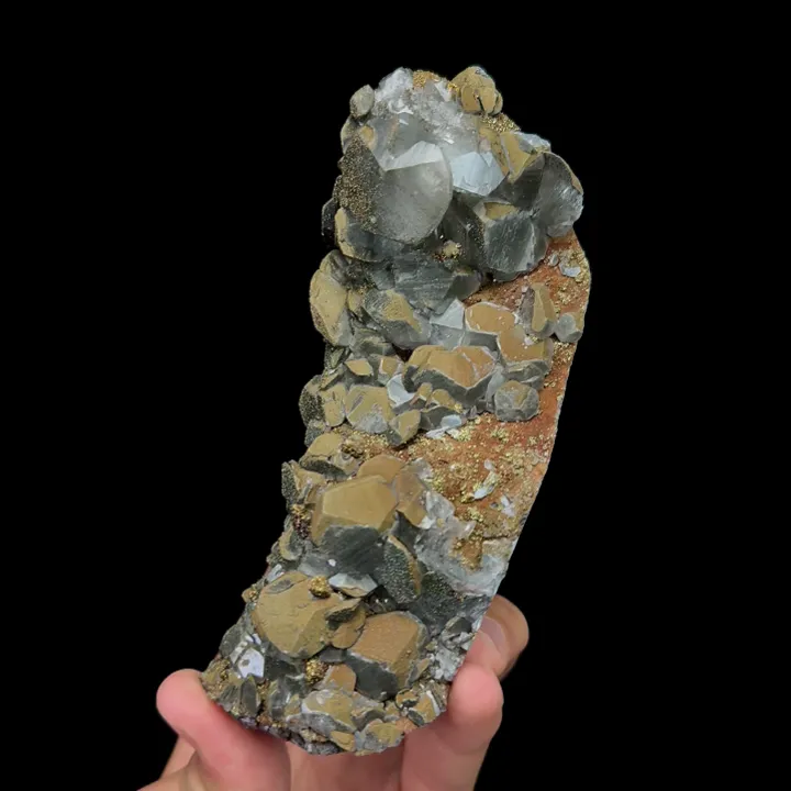 Natural Pyrite and Calcite Mineral Specimen,High Quality Specimen:DAYE,HUBEI,CHINA(137*53*70mm) - image 3